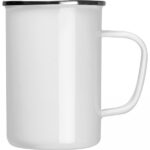 Kubek metalowy emaliowany 550 ml Biały