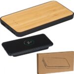 Power bank z ładowarką indukcyjną 8000 mAh Beżowy