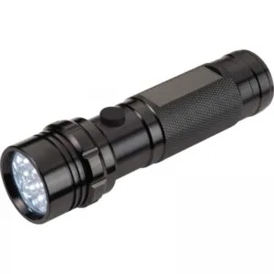 Latarka metalowa 14 LED Czarny