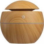 Nawilżacz powietrza z lampką LED 130 ml Brązowy