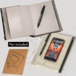 Notatnik A5 w kropki z długopisem Biały