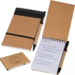 Notatnik w linie z długopisem Czarny