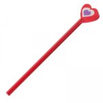 Ołówek z gumką Czerwony