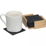 Podkładki filcowe pod kubek 10 szt. Ciemnoszary