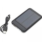 Power bank 4000 mAh solarny Czarny