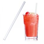 Słomka do napojów szklana 20 cm Przeźroczysty