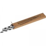 Słomki do napojów tekturowe 10 szt. Czarny