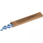 Słomki do napojów tekturowe 10 szt. Niebieski