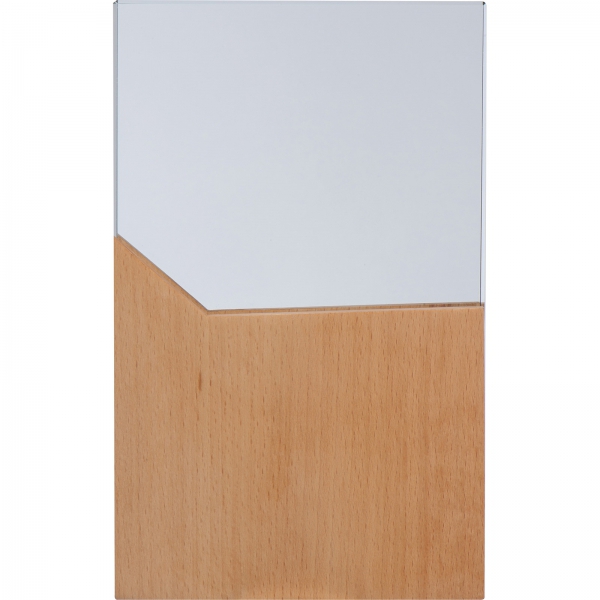 Szklany blok trofeum Beżowy