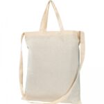 Torba bawełniana z 3 uszami 140 g/m2 Biały