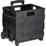 Wózek na zakupy składany Czarny