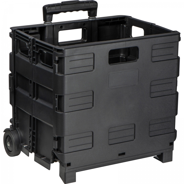 Wózek na zakupy składany Czarny