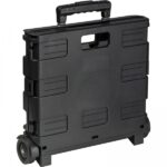 Wózek na zakupy składany Czarny