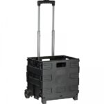 Wózek na zakupy składany Czarny