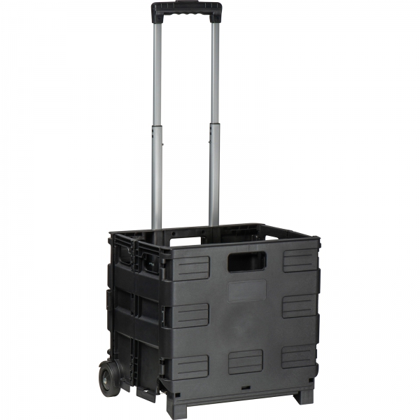 Wózek na zakupy składany Czarny