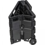 Wózek na zakupy składany Czarny