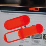 Zaślepka na kamerę w laptopie Czerwony