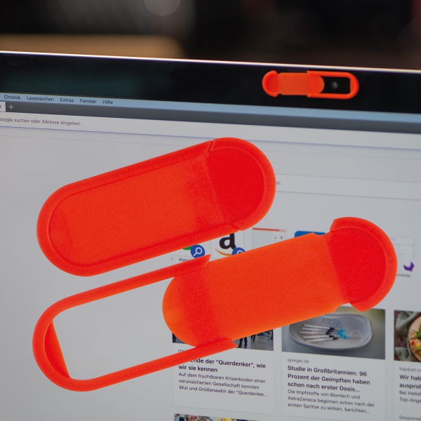 Zaślepka na kamerę w laptopie Czerwony