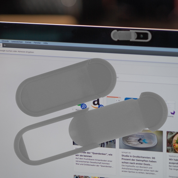 Zaślepka na kamerę w laptopie Szary