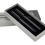 Zestaw piśmienny długopis i pióro kulkowe Ferraghini Czarny