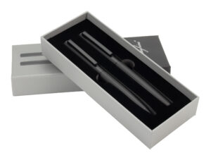 Zestaw piśmienny długopis i pióro kulkowe Ferraghini Czarny