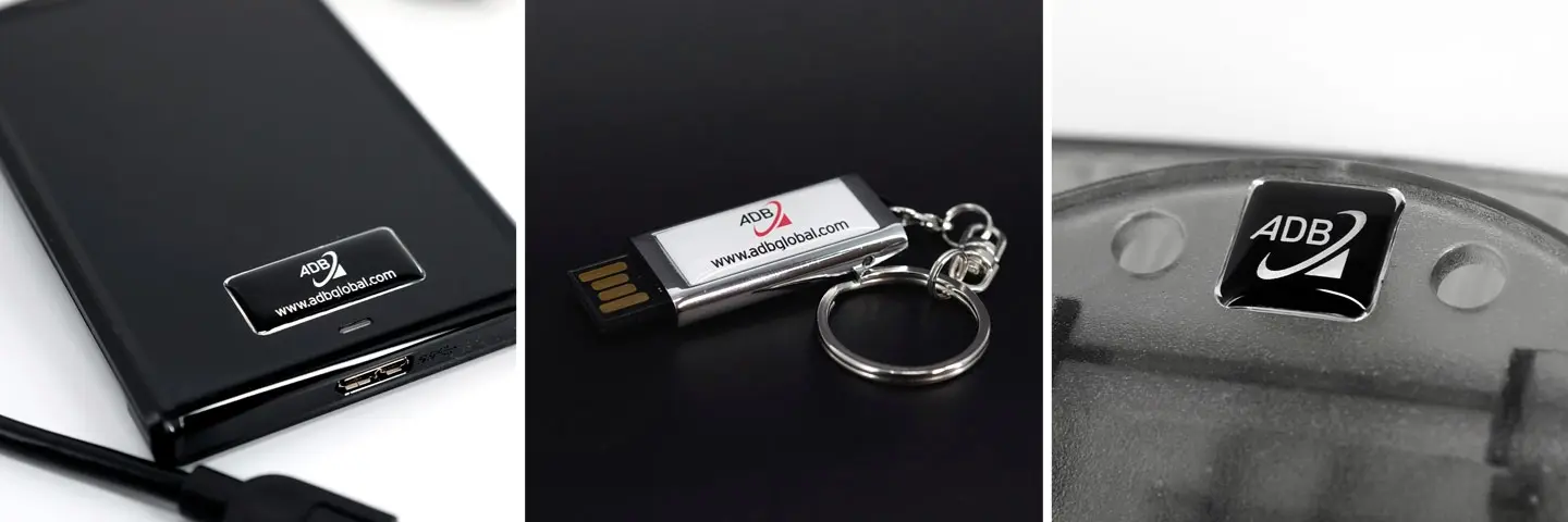 Gadżety z naklejką 3D.