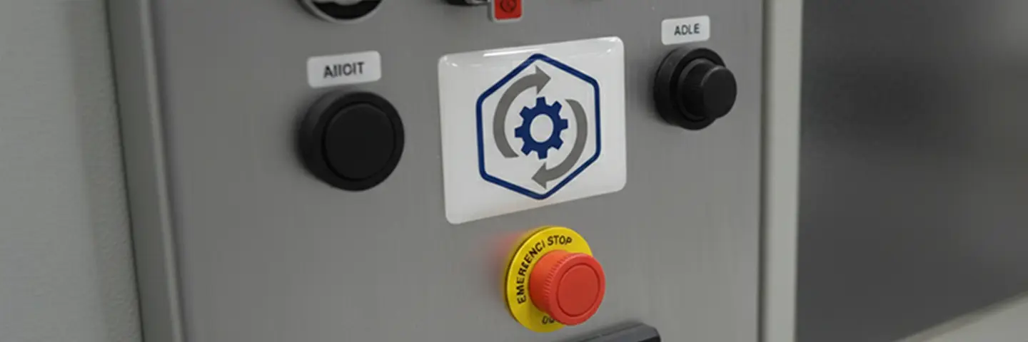 Naklejki 3D na maszyny - panel sterowniczy.