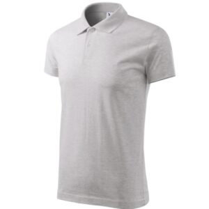 Single J. 202 Koszulka polo męska Jasnoszary melanż - 03