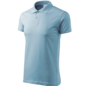 Single J. 202 Koszulka polo męska Błękitny - 15