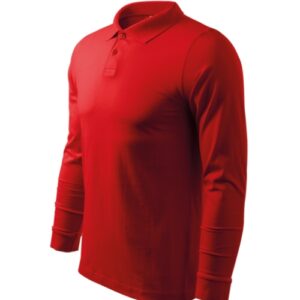 Single J. LS 211 Koszulka polo męska Czerwony - 07