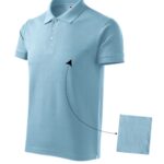 Cotton 212 Koszulka polo męska Błękitny - 15