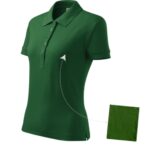 Cotton 213 Koszulka polo damska Zieleń butelkowa - 06