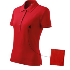 Cotton 213 Koszulka polo damska Czerwony - 07