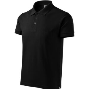 Cotton Heavy 215 Koszulka polo męska Czarny - 01