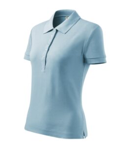 Cotton Heavy 216 Koszulka polo damska Błękitny - 15