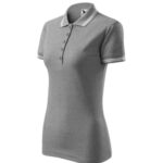 Urban 220 Koszulka polo damska Ciemnoszary melanż - 12