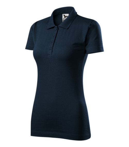 Single J. 223 Koszulka polo damska Granatowy - 02