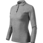 Pique Polo LS 231 Koszulka polo damska Ciemnoszary melanż - 12