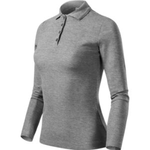 Pique Polo LS 231 Koszulka polo damska Ciemnoszary melanż - 12