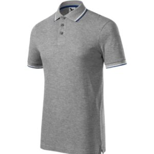 Focus 232 Koszulka polo męska Ciemnoszary melanż - 12