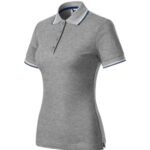 Focus 233 Koszulka polo damska Ciemnoszary melanż - 12
