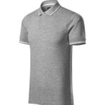 Perfection plain 251 Koszulka polo męska Ciemnoszary melanż - 12