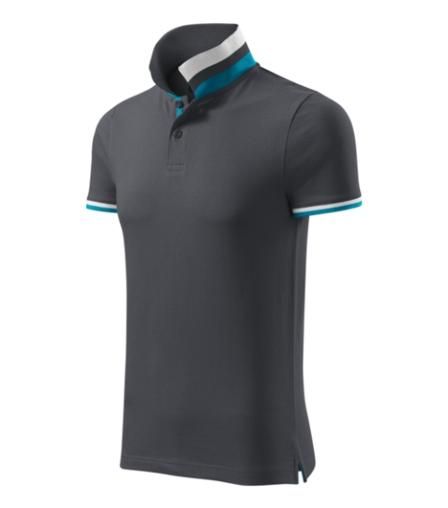 Collar Up 256 Koszulka polo męska Light anthracite - 83