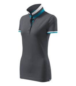 Collar Up 257 Koszulka polo damska Light anthracite - 83