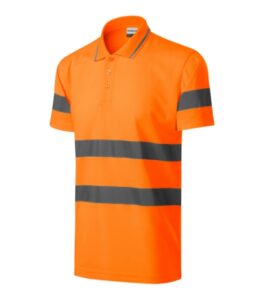 HV Runway 2V9 Koszulka polo unisex Fluorescencyjny pomarańczowy - 98
