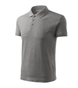 Pique Polo Free F03 Koszulka polo męska Ciemnoszary melanż - 12