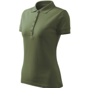Pique Polo Free F10 Koszulka polo damska Khaki - 09