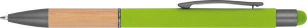 Długopis metalowy touch pen soft touch BRYGIDA Jasnozielony