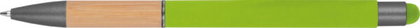 Długopis metalowy touch pen soft touch BRYGIDA Jasnozielony