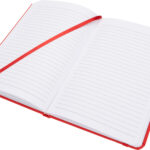 Notatnik A5 w linie z materiałów z recyklingu LORENA Czerwony